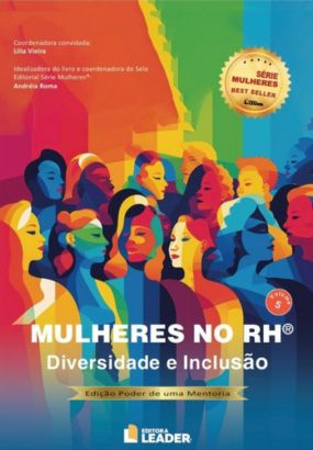 Foto capa livro Mulheres no RH - Diversidade e Inclusão - Edição Poder de uma Mentoria - Vol. V