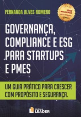 Capa livro Governança, Compliance e ESG para STARTUPS e PMES